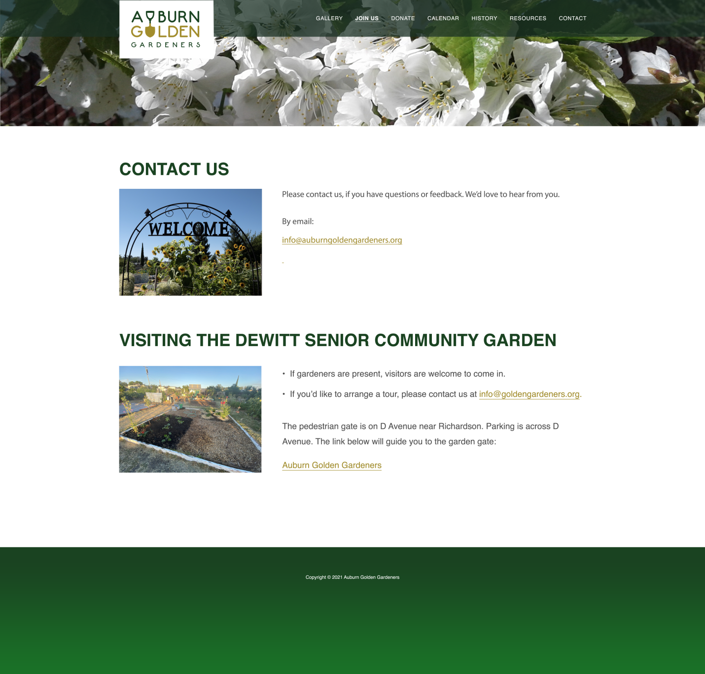 Donate to Auburn Golden Gardeners