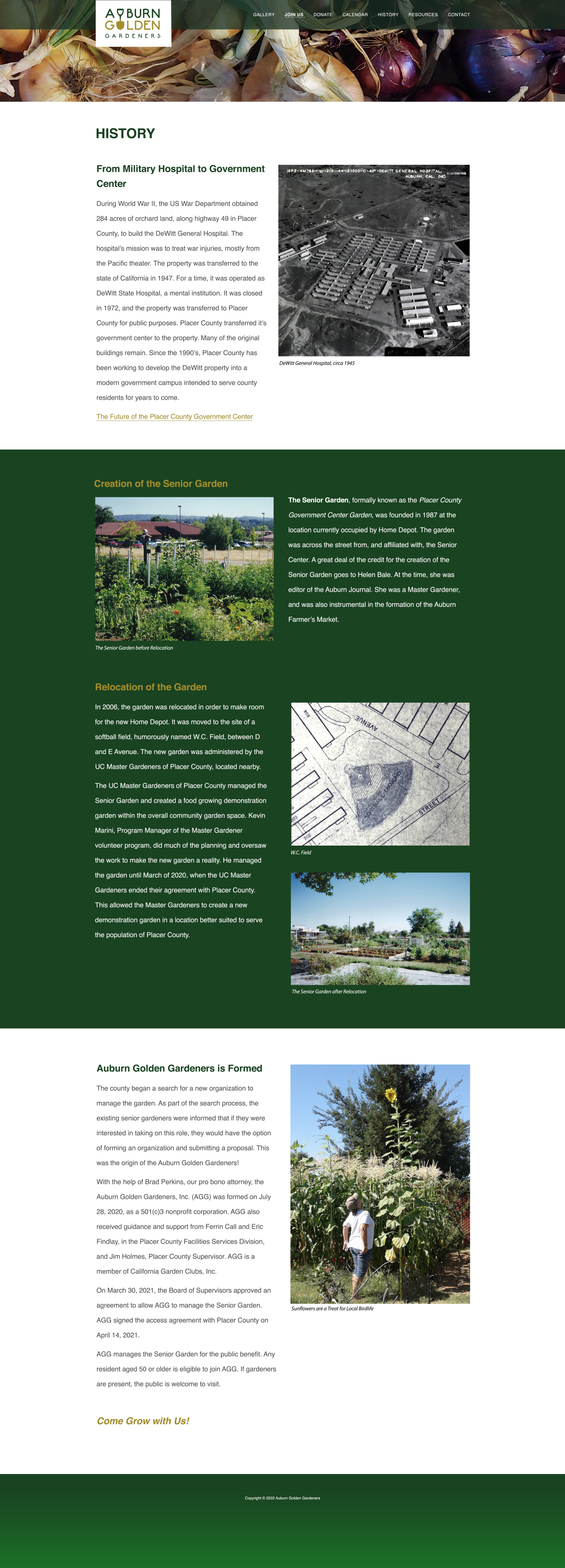 History of the Auburn Golden Gardeners